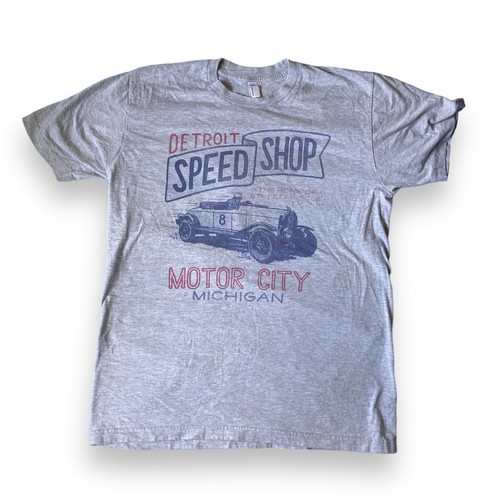 Detroit Shirt Co. Speed Shop Motor City Michigan Street Muscle T-shirt LARGE - Picture 2 of 4