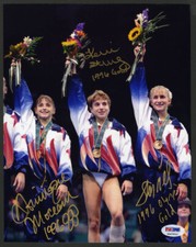 Dominique Moceanu Strug Miller SIGNED 8x10 Photo 96 Olympics PSA/DNA AUTOGRAPHED
