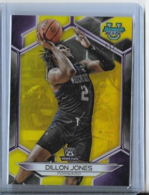Dillon Jones 2023-24 Bowman Best U Yellow 1/75! Weber State Thunder Wizards