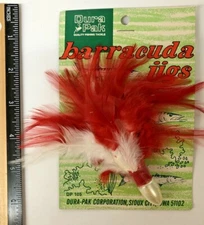 Vintage Barracuda Fishing  Jig 1 oz Pearl Head Unused On Card