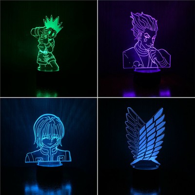 New Anime Hunter X Hunter 3D Led Home Decor Night Light ...