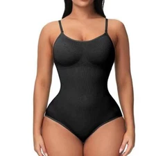 Shaperx Bodysuit for Women Tummy Control Shapewear Seamles Sculpting Slimming