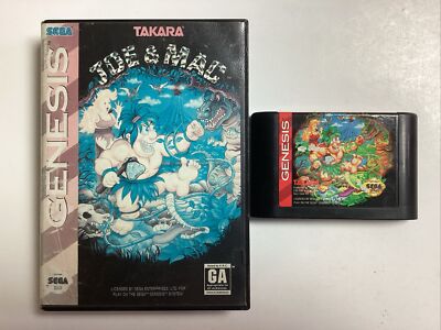 Joe & Mac- Sega Genesis Game and Case no Manual TESTED 26483360707