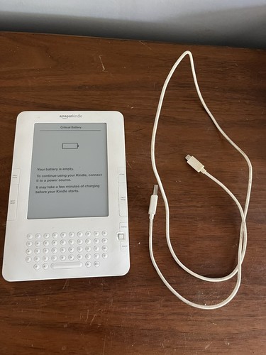 Amazon Kindle 2nd Generation Model D00701 E-Reader, Bad Battery - Afbeelding 1 van 5