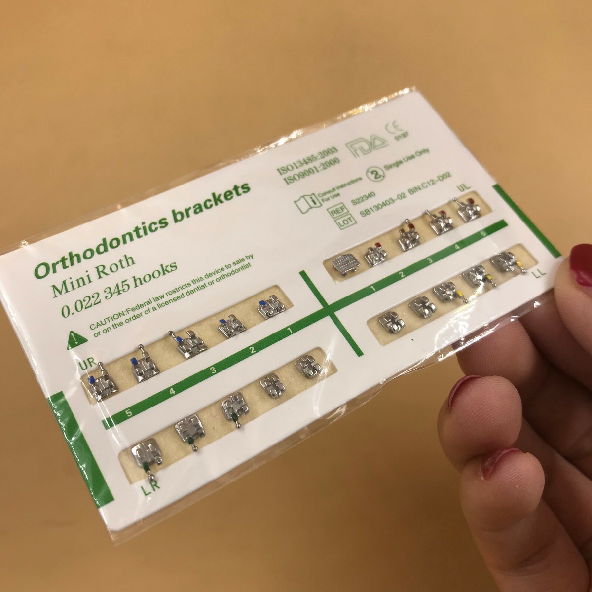 SKYSEA Orthodontics Orthodontic Mini Roth Brackets Tubes 10x Dental ...