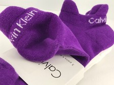 Women's Calvin Klein Multicolor Cotton Low Cut Socks - 3 Pack - 36 MSRP    