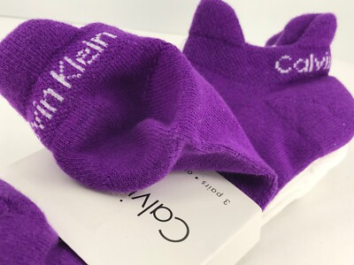 Women's Calvin Klein Multicolor Cotton Low Cut Socks - 3 Pack - $36 MSRP  