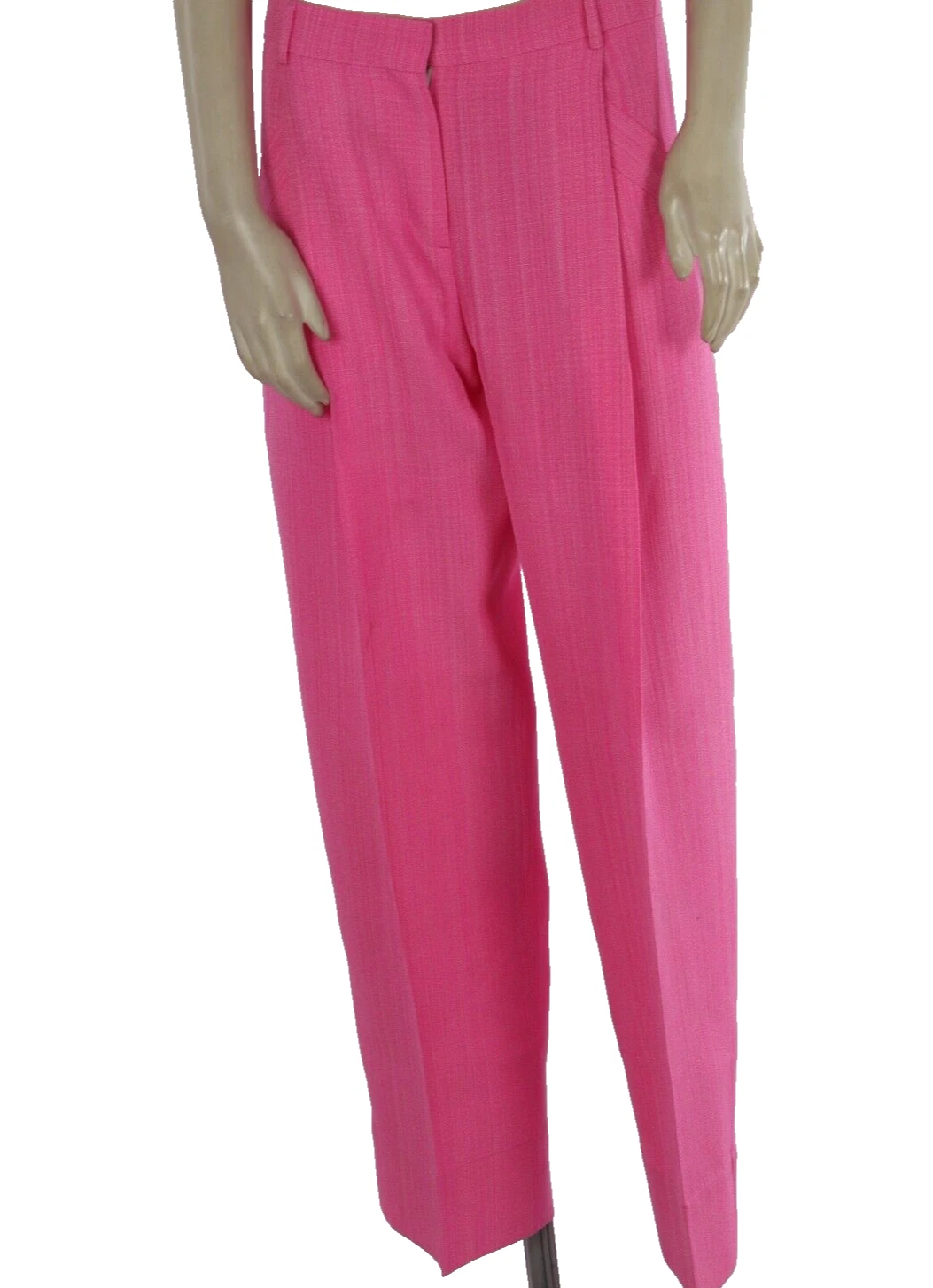 Pantalone JACQUEMUS Le Coup De Soleil rosa plissettato gamba dritta taglia 38