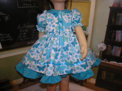 2 pc Aqua Butterfly Dress Set Doll clothes fits 25'' Charmin Chatty Cathy