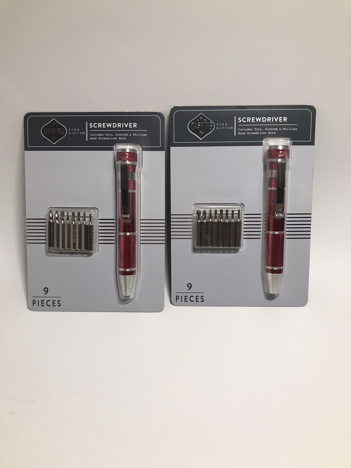 2 Dashing Pocket Precision Screwdriver With 8 Precision Screwdriver Bits ( NEW )