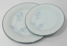 NORITAKE Japan VIRTUE Pattern DINNER PLATE + SALAD PLATE Set