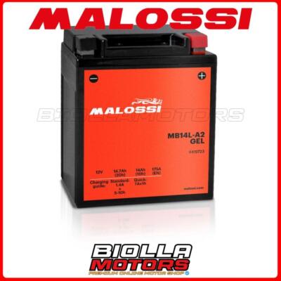 MB14L-A2 BATTERIA MALOSSI GEL YAMAHA EC340 Excel III 340 1982 YB14L-A2 4419723