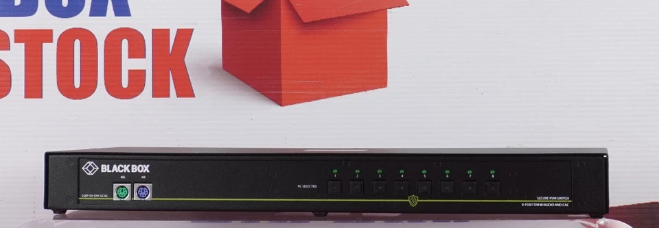 Black Box SS8P-SH-DVI-U Secure 8-Port Desktop KVM Switch - New Open Box - Image 2 of 4