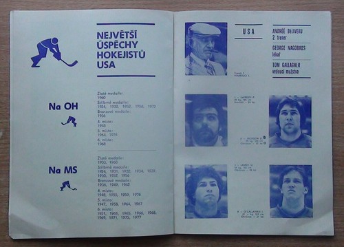 Offizielle Programme WM 1978 Eishockey Kanada - USA aus der Tschechoslowakei - Bild 4 von 5