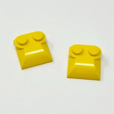 47457 LEGO Parts Brick Mod 2x2x2/3 Curved Slope End 2 Studs YELLOW (2)