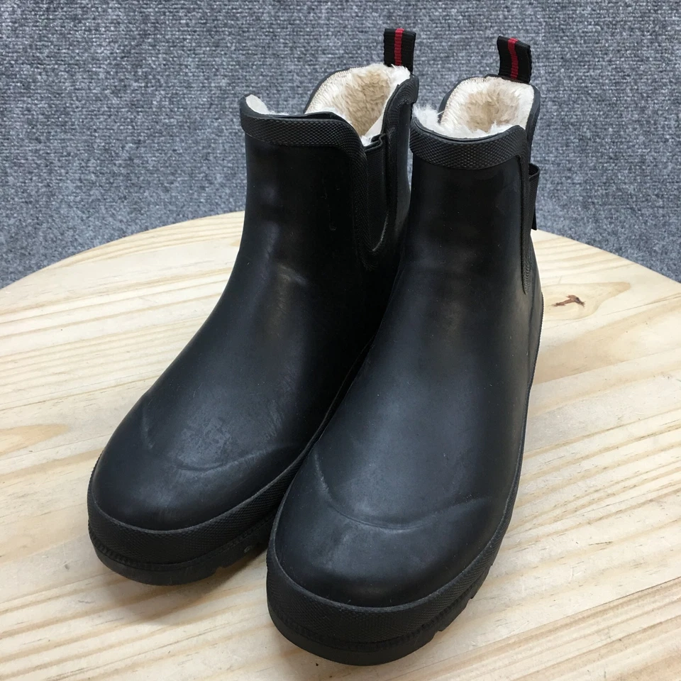 Botas de invierno impermeables Tretorn para mujer 9 M Lina negras imitación cuero piel Foto 3 de 4