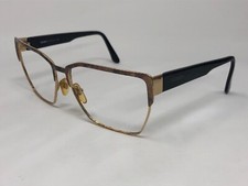 GENNY 516-S 5007 Sunglasses Frame Vintage Italy 140mm Purple Gold/Black MB53