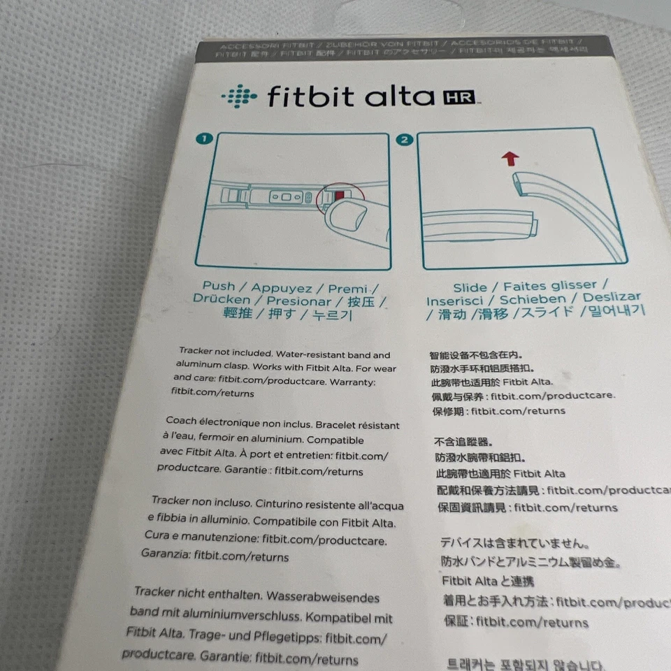 Raro FITBIT Clásico Accesorio Banda Pulsera Alta Fitness Reloj Correa Naranja/Rosa Foto 4 de 4