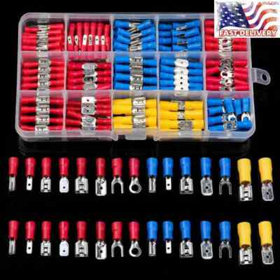 280PCS Assorted Crimp Spade Terminal Insulated Electrical Wire Connector Kit Set