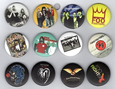 FOO FIGHTERS Badge Pins Brooch (Various Models, Choose From Dropdown Menu)