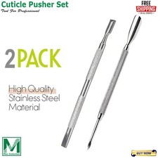 CUTICLE PUSHER INGROWN TOENAIL LIFTER MANICURE PEDICURE NAIL CARE TOOLS 2 PC 