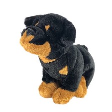 Ganz Webkinz Rottweiler Puppy Black Tan Soft Plush Stuffed Animal Dog 7 in H
