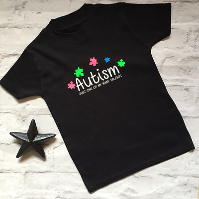 Autism small Jigsaws Just one of my many Talents T Shirt Supersoft Sensory