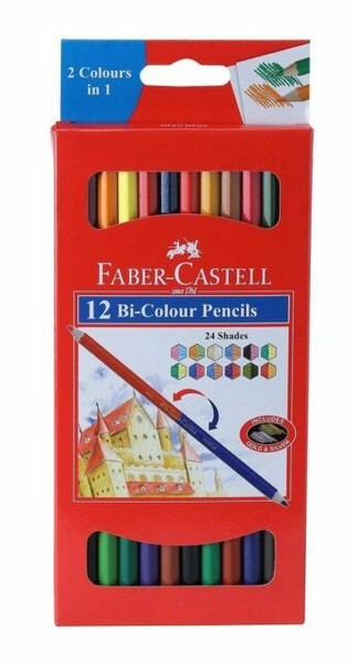 Faber-castell bi-colour pencil set of 12 (8901180118122)