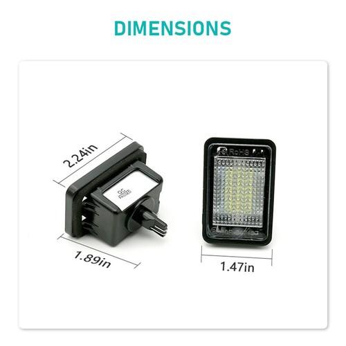 Lámpara trasera de placa LED blanca para Mercedes Benz GLK X204 GLK350 07-13 - Imagen 4 de 9