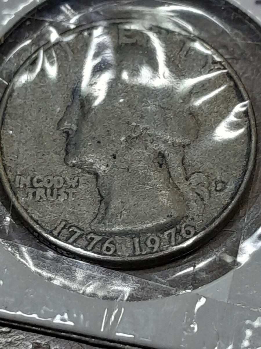 Rare 1776-1976 “ D Filled In A&M Touching Bicentennial