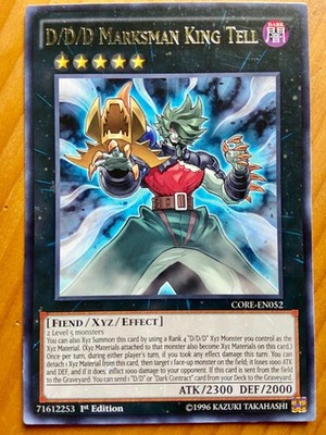 Yu-Gi-Oh! D/D/D Marksman King Tell CORE-EN052 Clash of Rebellions 1st Edition