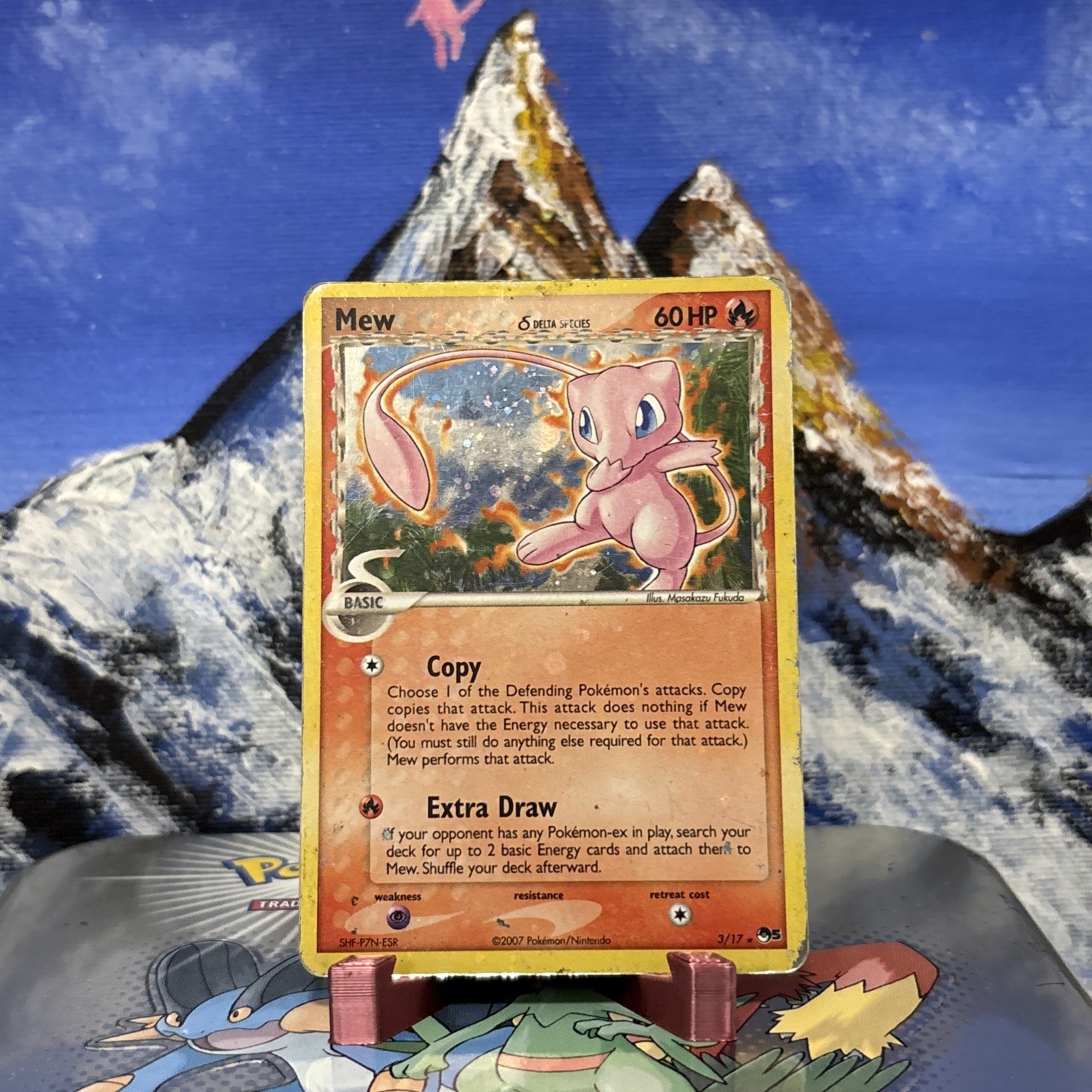 Mew (Delta Species) - 3/17 Pokemon Pop Series 5 - Holo ✨ Corrected Back Holo Bld