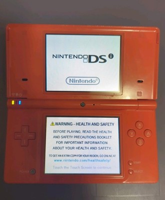 Nintendo DSI Orange Handheld Console System Tested Working