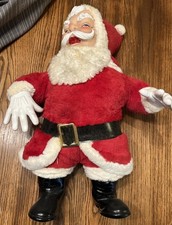 Vintage 1950's My Toy Christmas Santa Claus Rubber Face Rushton Style 24  