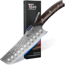 Nakiri Chef Knife, 7.2 Inch Japanese Style Vegetable Kitchen Knife, Razor Sharp 