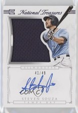 2015 National Treasures Rookie Silhouette Purple 41/49 Steven Souza Jr Auto w5b