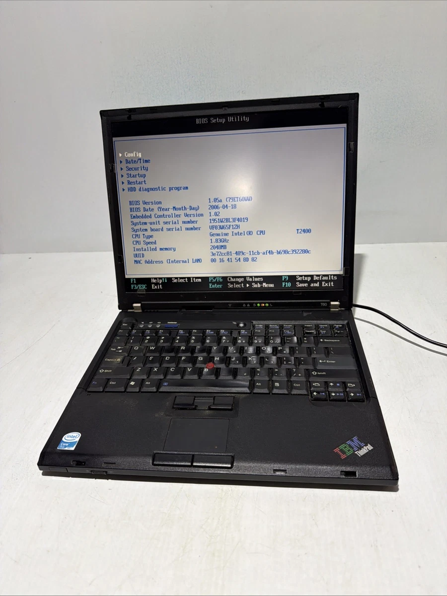 IBM ThinkPad T60 PC Laptops & Netbooks for Sale | Shop New & Used