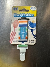 Pbnj Baby Paci Holder 0 Months Fits All Pacifiers Color Stripes New In Pack NIP