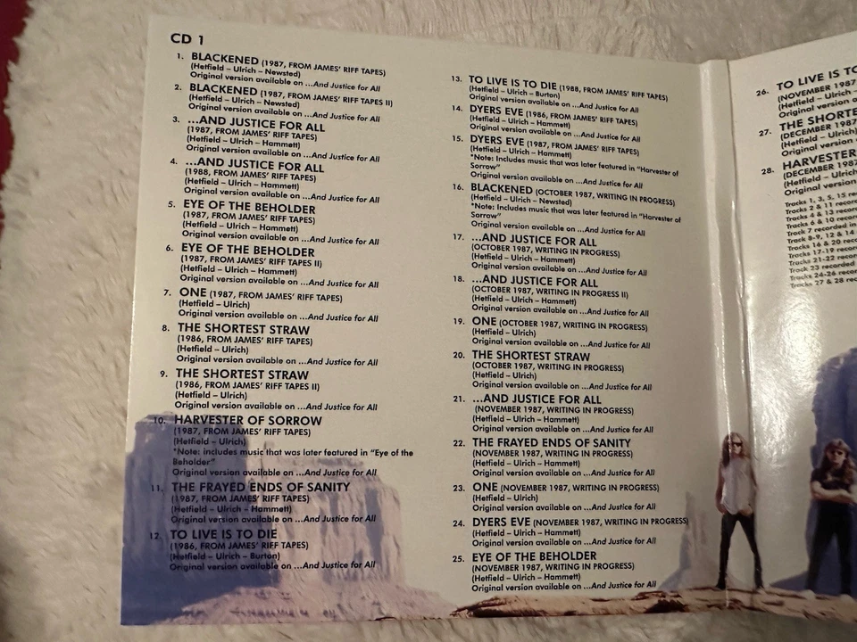 Metallica 2 CDs“… And Justice For All - Riffs, Jams & Demos ” - Mint Condition - Image 4 of 4