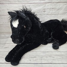 Dan Dee Black Horse Toy Plush Stuffed Animal Medium Size
