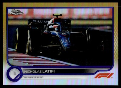 2022 Topps Chrome Formula 1 Gold/Purple Nicholas Latifi Williams Racing #123
