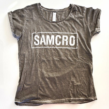 Sons of Anarchy TV-Serie T-Shirt grau XL mit SAMCRO Schriftzug Print