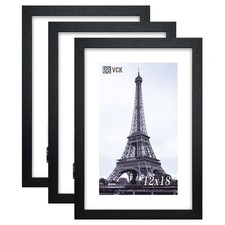 VCK 12x18 Inch Solid Wood Poster Frames with Wall Mounting Hanging Picture Fr...