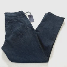 NYDJ Women's Skinny Original Slimming Jeans Scroll Design on Sides Size 14 NWT