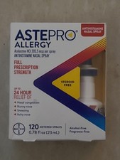ASTEPRO ALLERGY 24hr Nasal Relief 120 Metered Sprays. Expiration: 2028