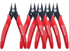 170 Wire Cutters, Small Wire Cutters, 5 PACK, 5 Inch Micro Flush Cutter, Spri...