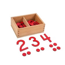 Montessori Math Materials Numeral and Counters Preschool Early Learning Toys for