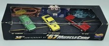 Hot Wheels 30th Anniv of '67 Muscle Cars 3 Car Box Set w/ Camaro, Mustang & GTO