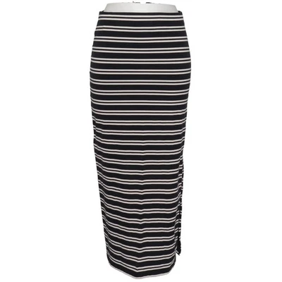EDC by ESPRIT, jupe maxi, taille : XS, noir/blanc, rayures, femmes #uuZ - Photo 1/4