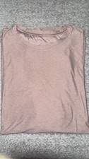 Vuori Women s Short Sleeve T-Shirt Mauve Pink Heather Casual Athletic